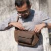 Djanu Waistbag Waistbag Waist bag Tas Dada kulit Asli La Vaches Leather Lavaches Leather