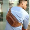 Jual Waistbag Pria Kulit Asli - Andaru Waistbag - Lavaches Leather