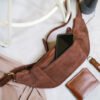 Produsen Souvenir Kulit Asli Murah - Waist Bag Kulit Asli - Rajini Waist Bag - Lavaches Leather