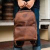 Produsen Tas Ransel Pria Kulit Sapi Asli - Mahameru Ransel - Tas Ransel Kerja Kulit Asli Lavaches Leather