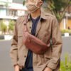 Pusat Souvenir Kulit Asli - Waist Bag Kulit Asli - Rajini Waist Bag - Lavaches Leather