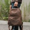 Tas Ransel Pria Kulit Asli - Mahameru Ransel - Tas Ransel Kerja Kulit Asli Lavaches Leather