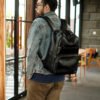 Tas Ransel Pria Kulit Sapi Asli - Mahameru Ransel - Tas Ransel Kerja Kulit Asli Lavaches Leather